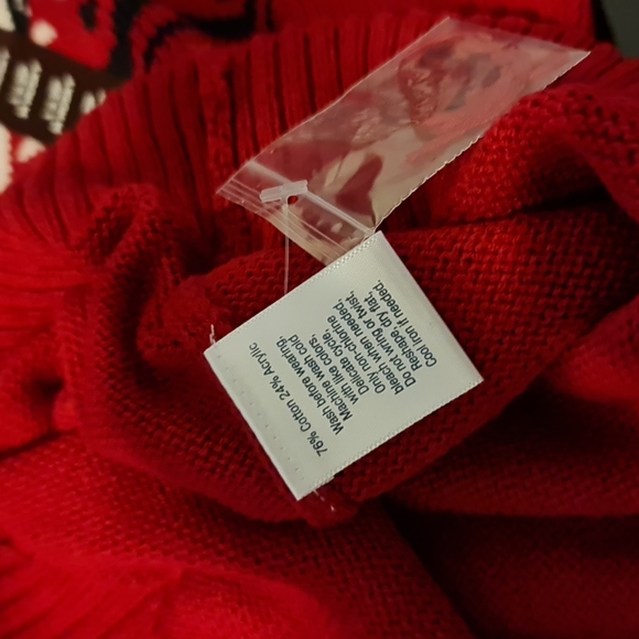 🏷SALE🏷NWTs Boys Husky M Red 1/4 Zip Sweater - Picture 6 of 6